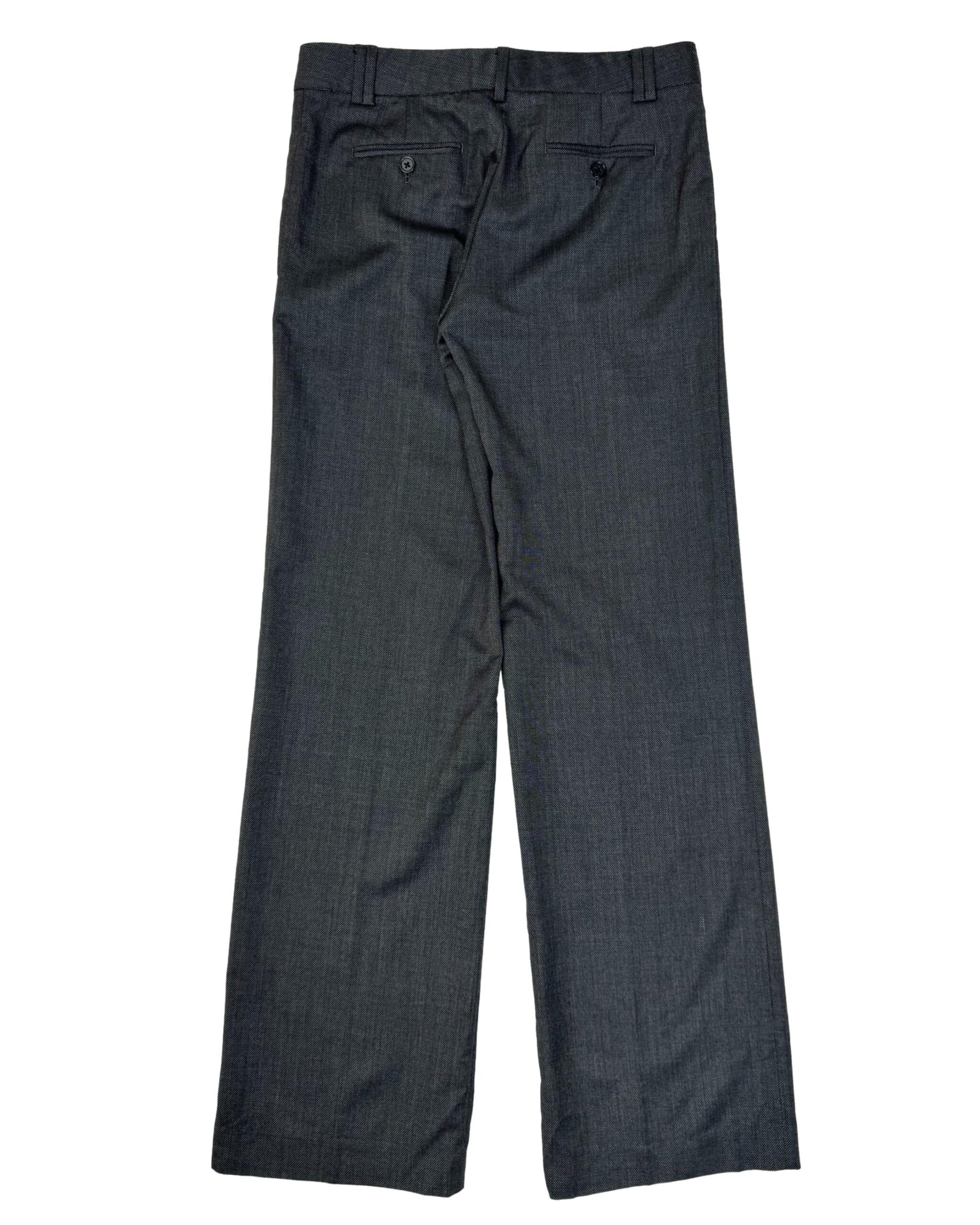 Juodos vilnos ir šilko mišinio MASSIMO DUTTI kelnės, M