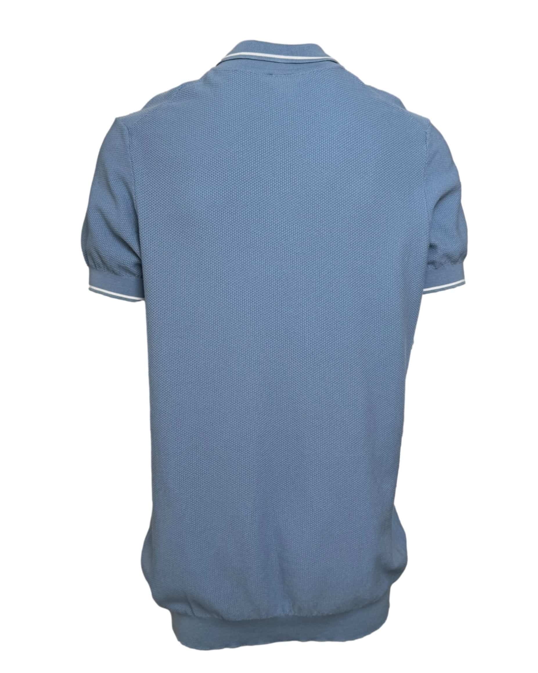 Vyriški šviesiai mėlyni AUDIMAS polo marškinėliai, XL
