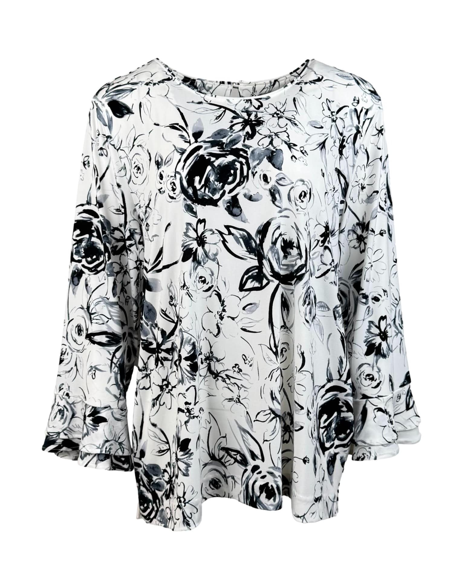 Balta raštuota KARL LAGERFELD palaidinė, XL