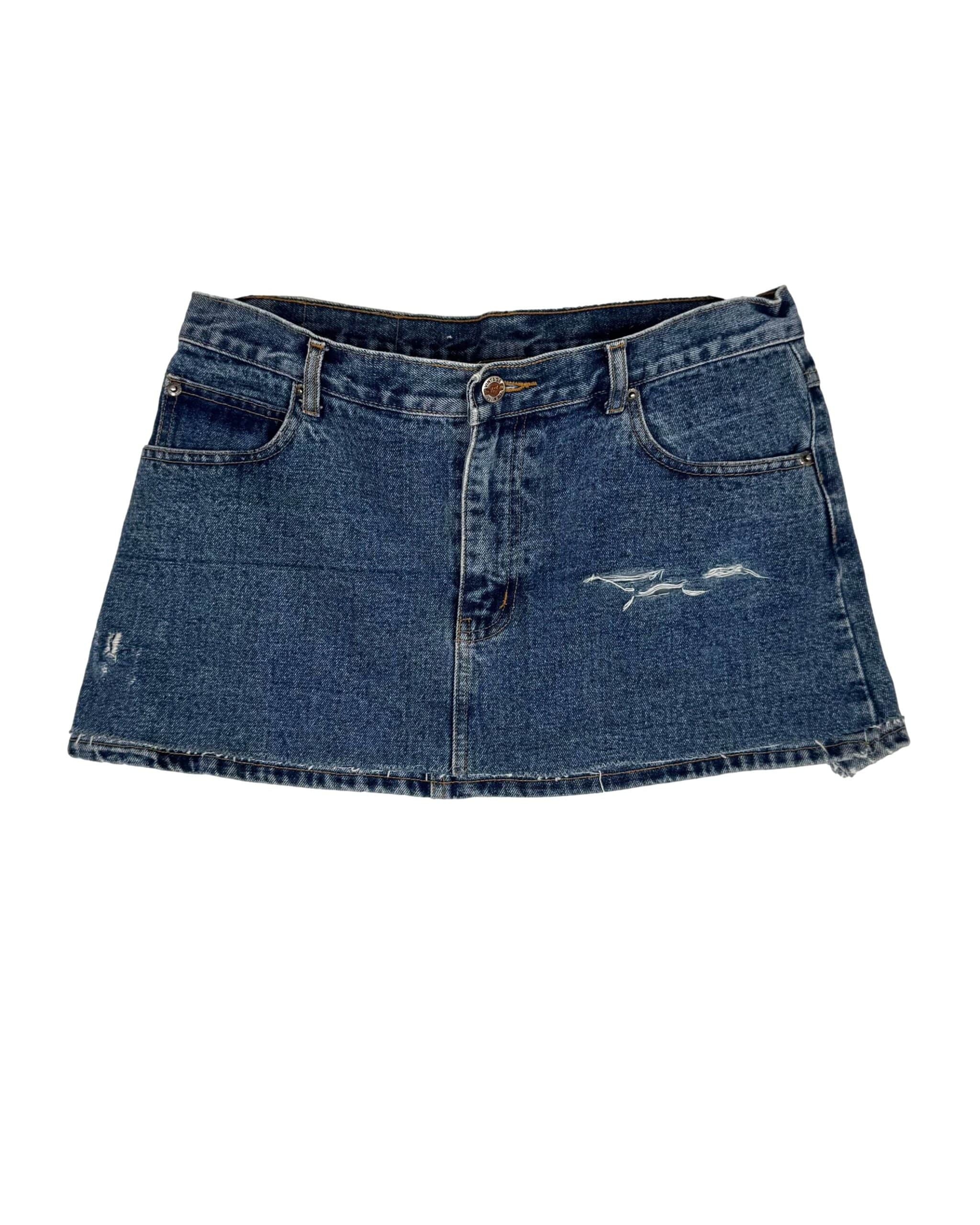 Mėlynas džinsinis FLUID DENIM sijonas, XL