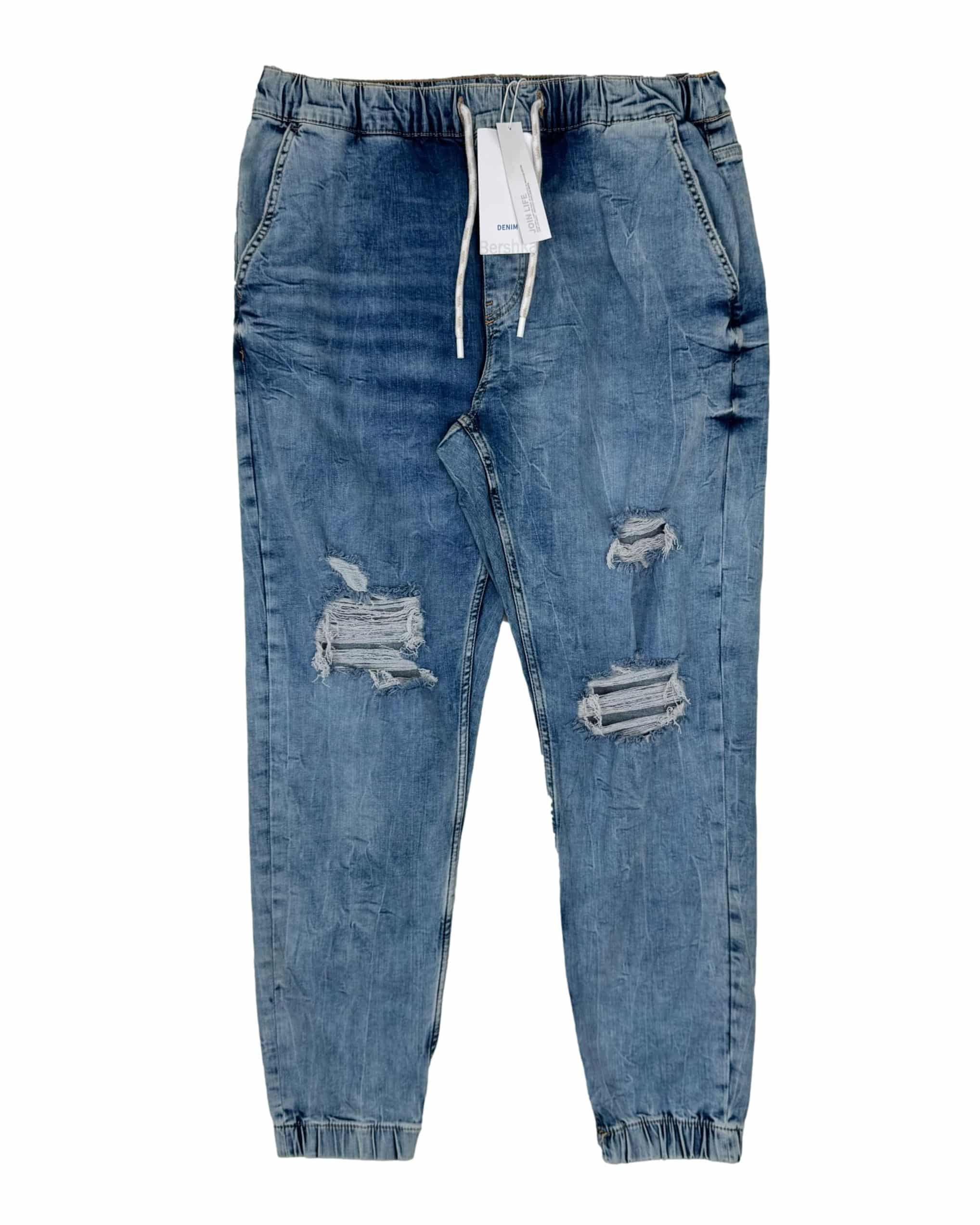 Vyriški mėlyni BERSHKA džinsai, XL, NAUJI