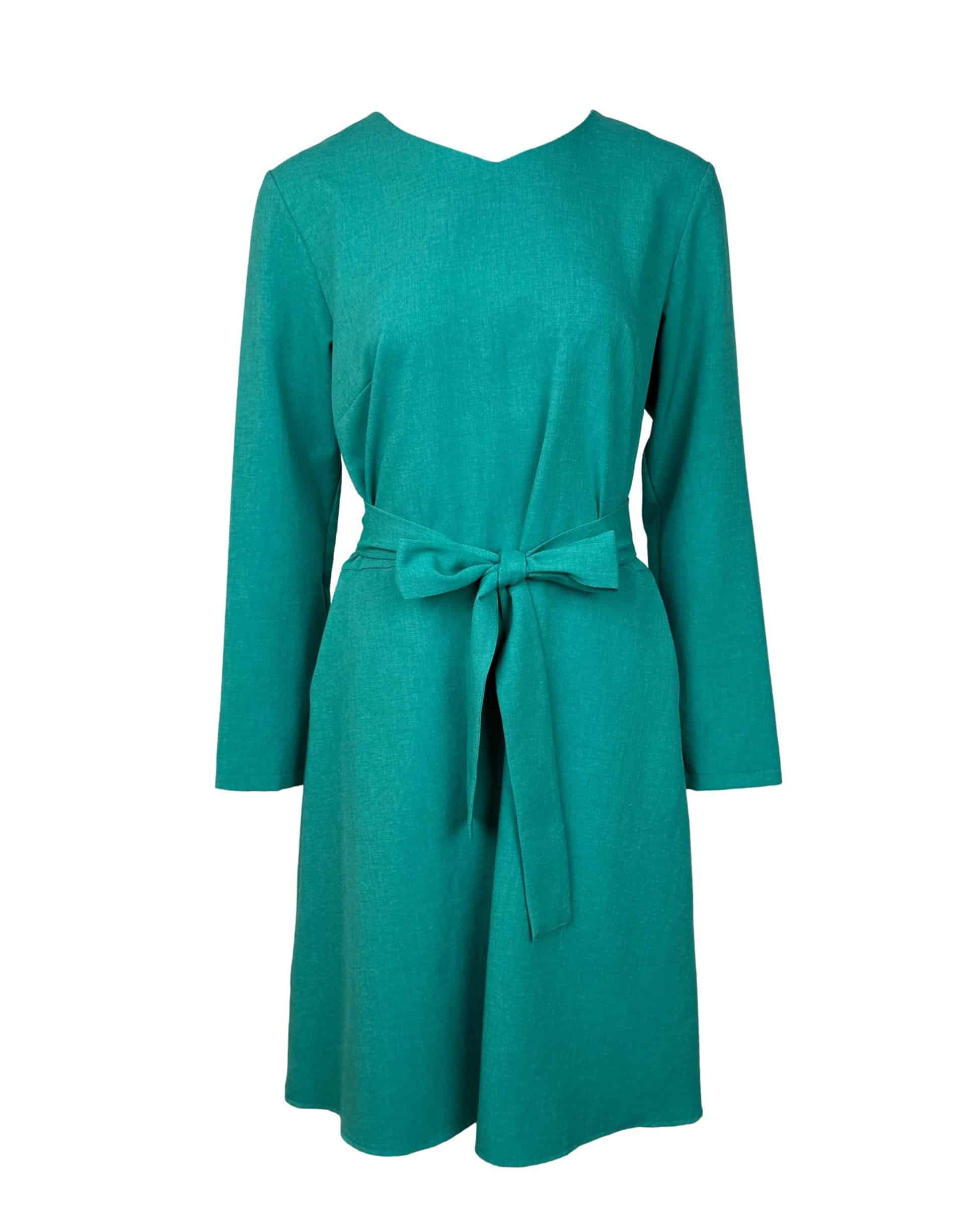 Žalia lino mišinio ONE DRESS suknelė, L
