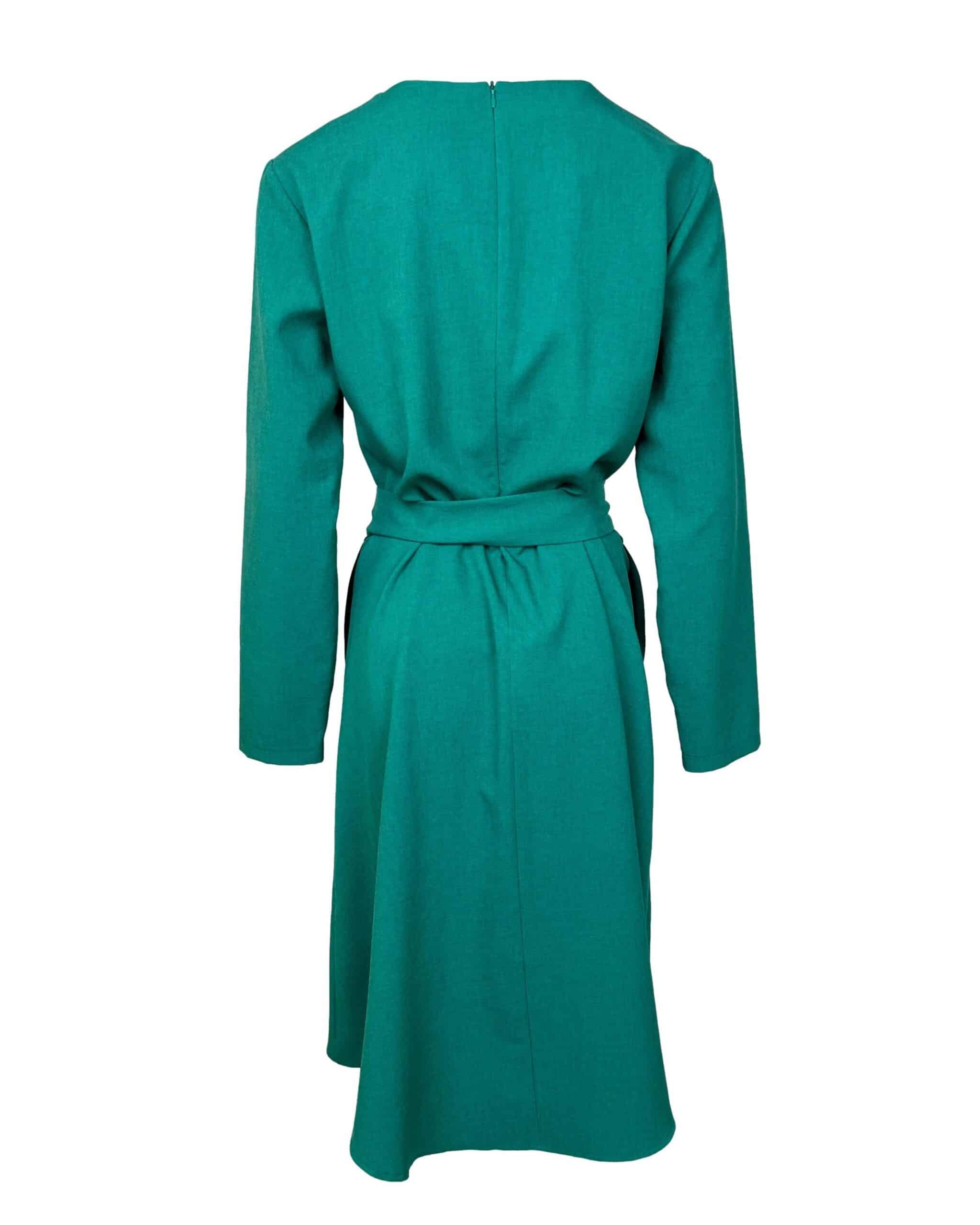 Žalia lino mišinio ONE DRESS suknelė, L