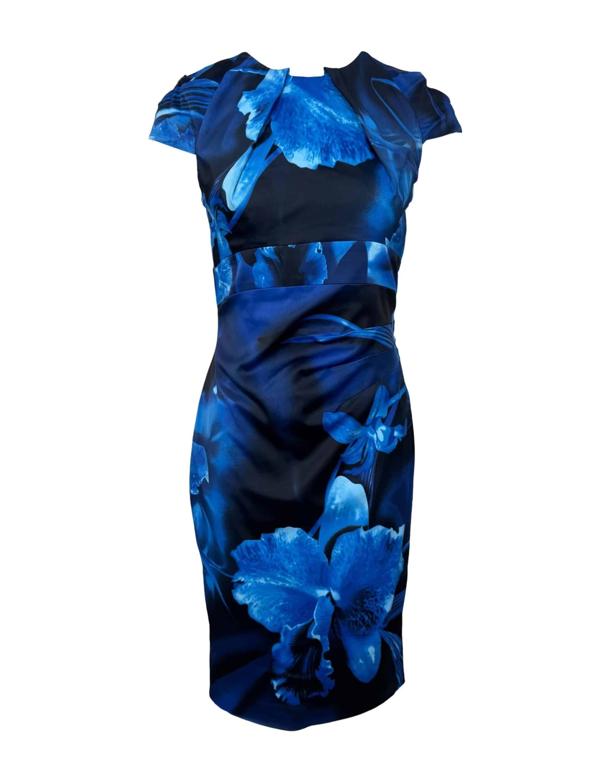 Mėlyna gėlėta KAREN MILLEN suknelė, S