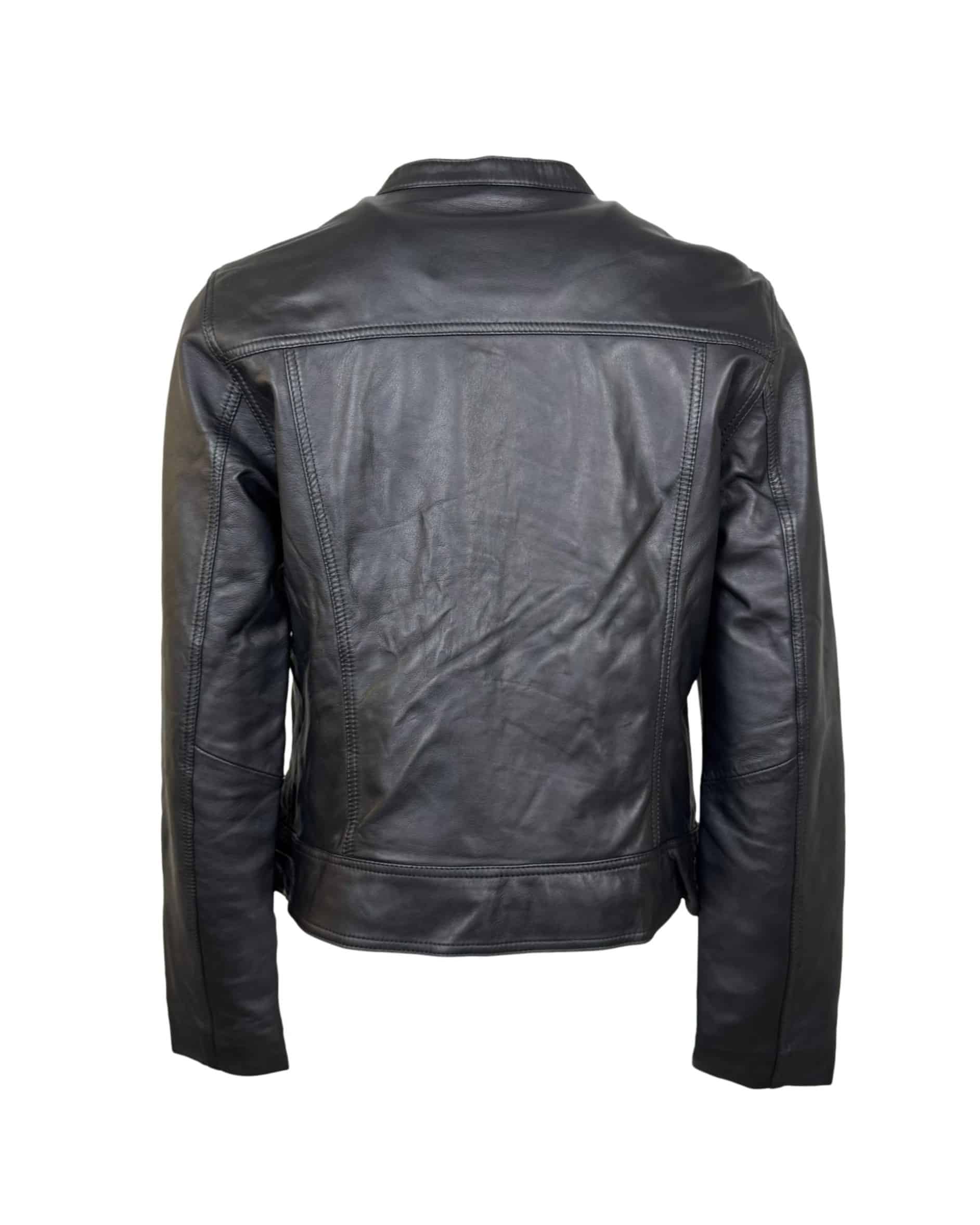 Juoda odinė MASSIMO DUTTI striukė, M