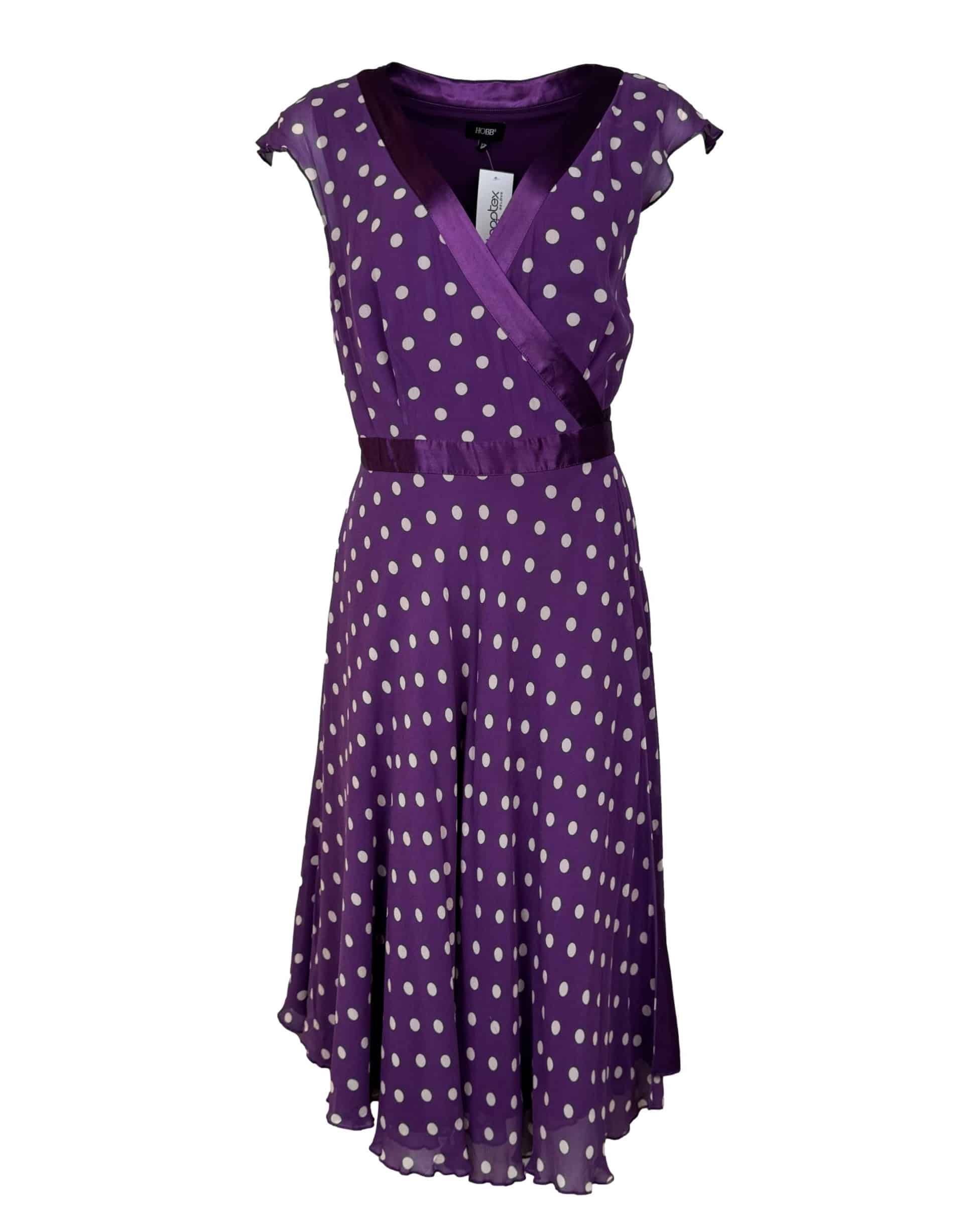 Violetinė šilkinė HOBBS suknelė, L