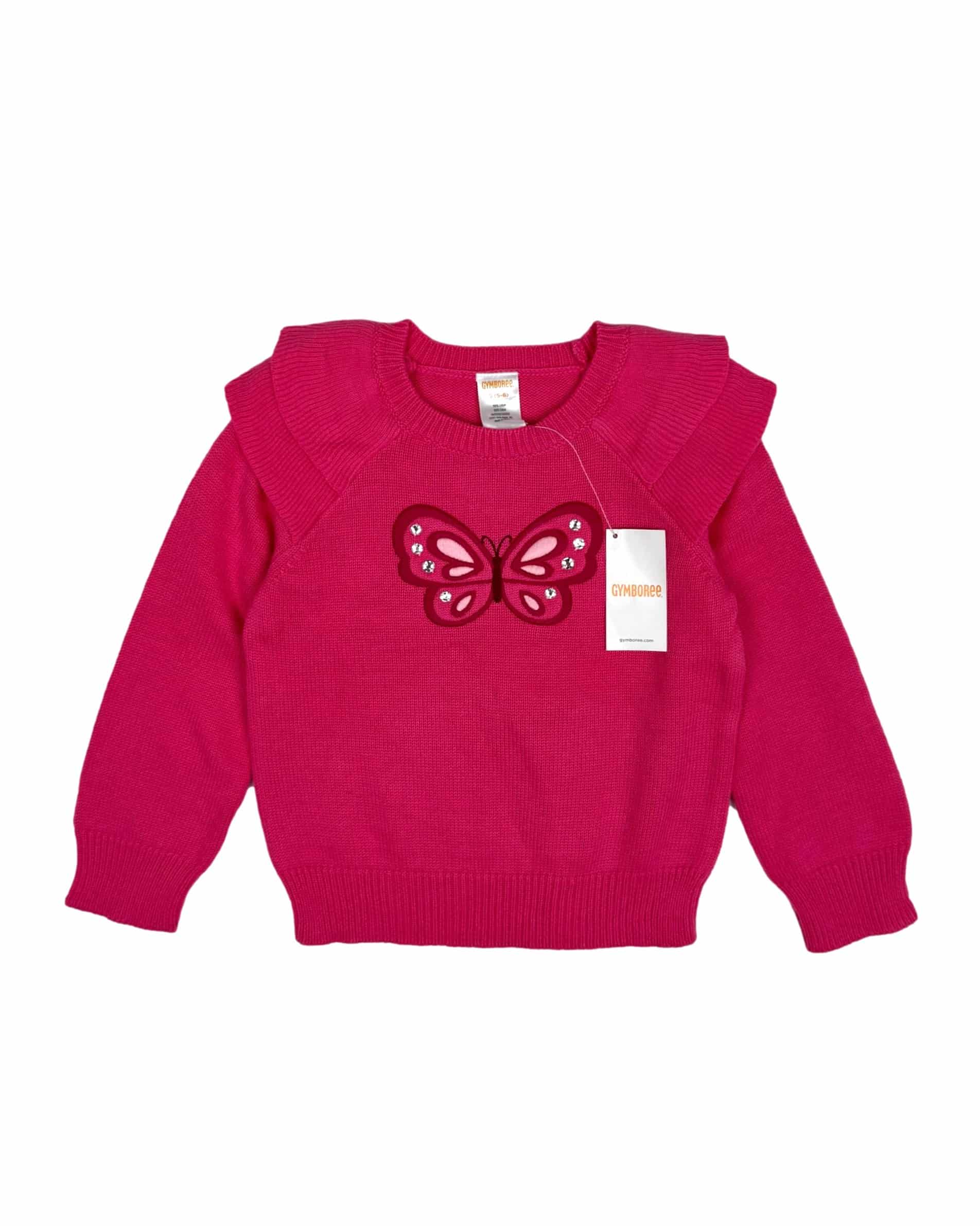 Rožinis vaikiškas GYMBOREE megztinis, 5-6 m, NAUJAS