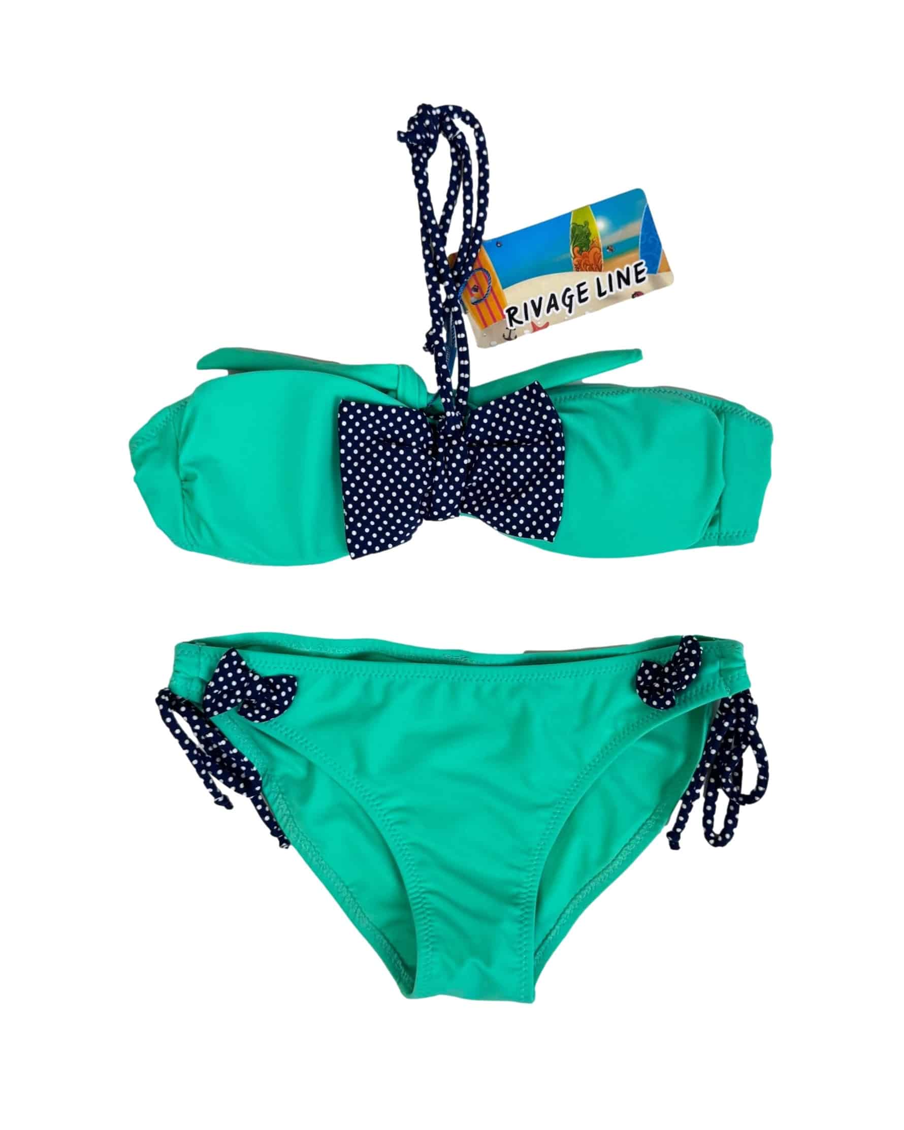 Žalias vaikiškas RIVAGE LINE maudymosi kostiumėlis, 12 m, NAUJAS