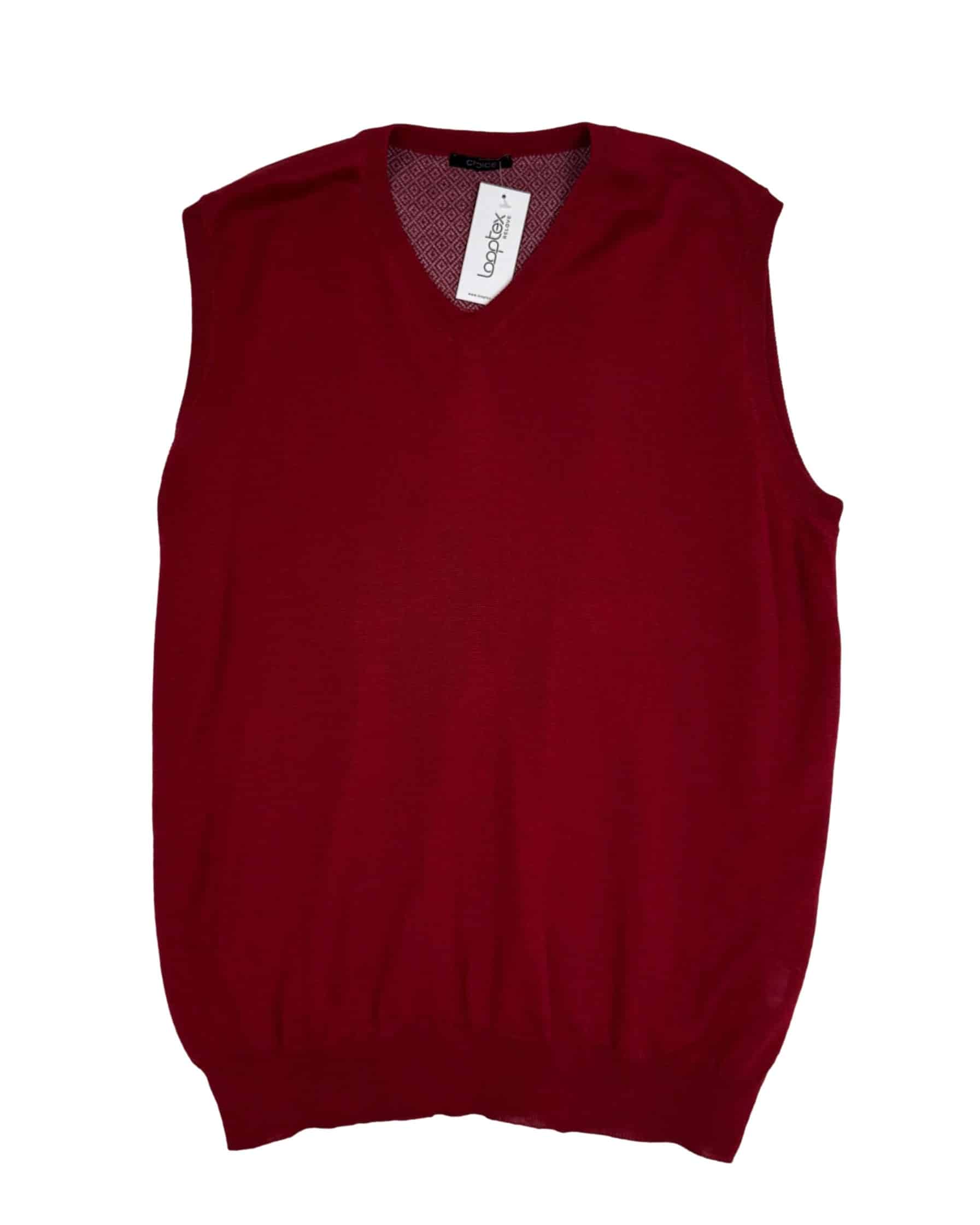 Vyriška raudona vilnos mišinio CHOICE liemenė, 3XL