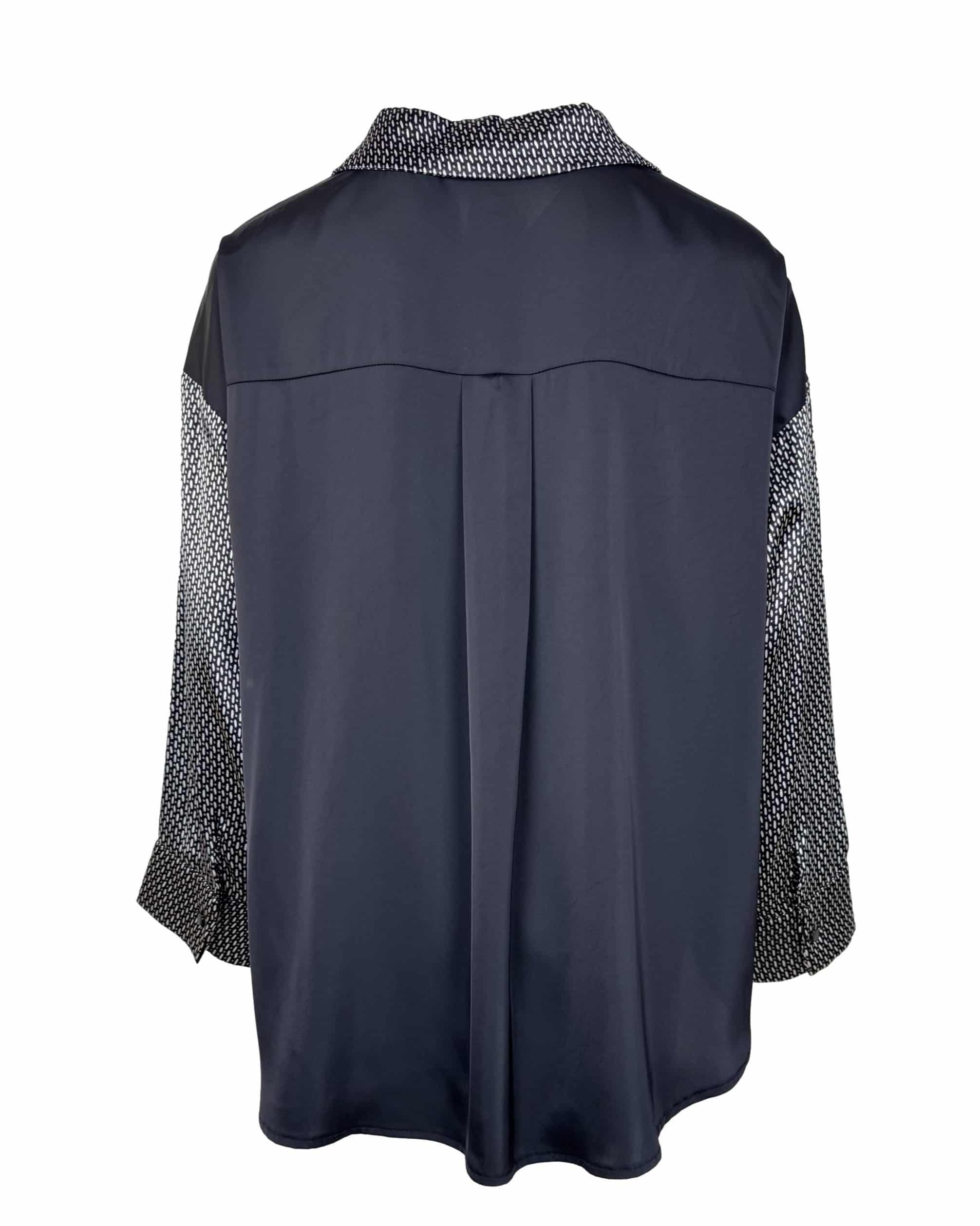 Juoda raštuota PERZONI palaidinė, XL