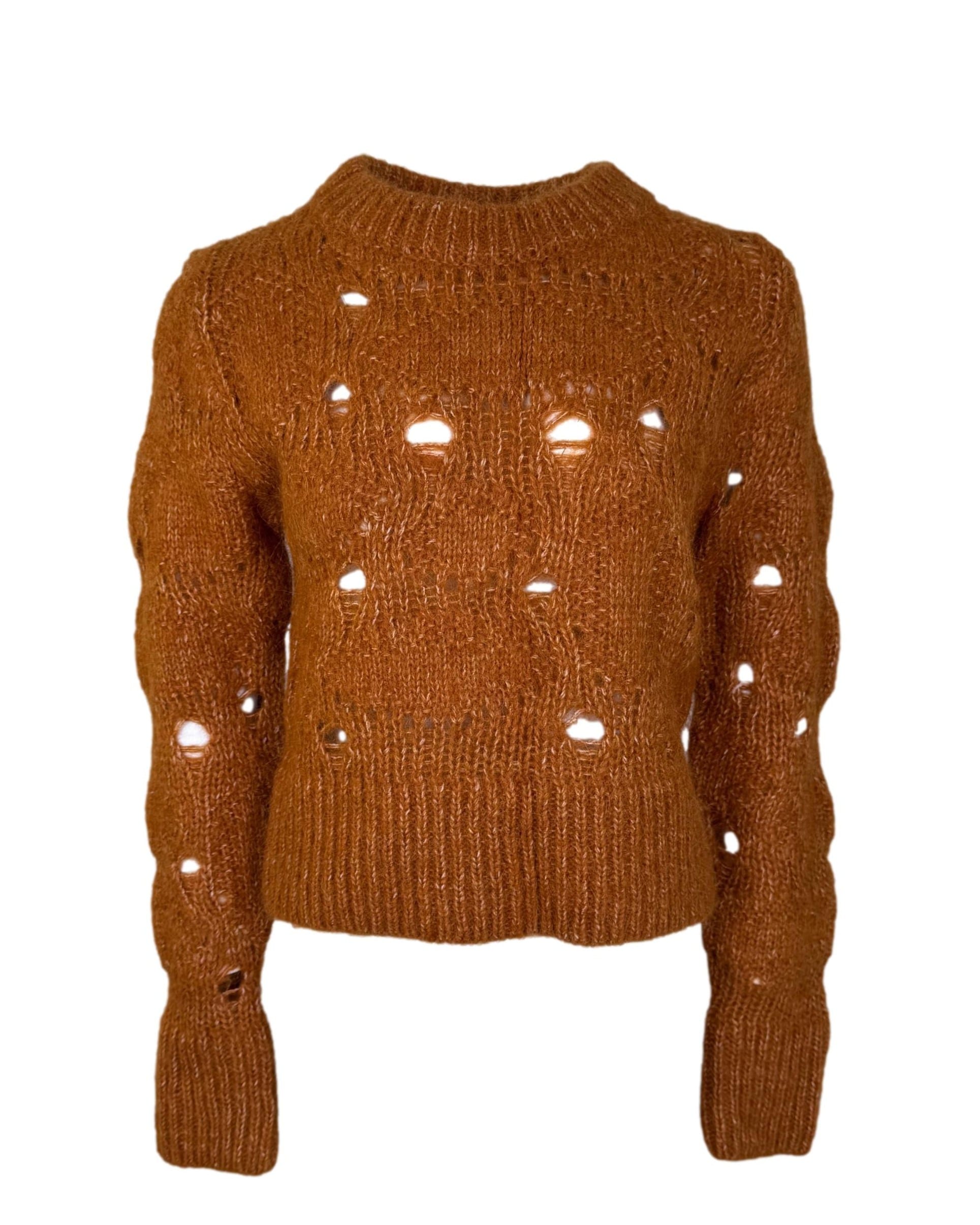 Rudas vilnos mišinio H&M megztinis, M