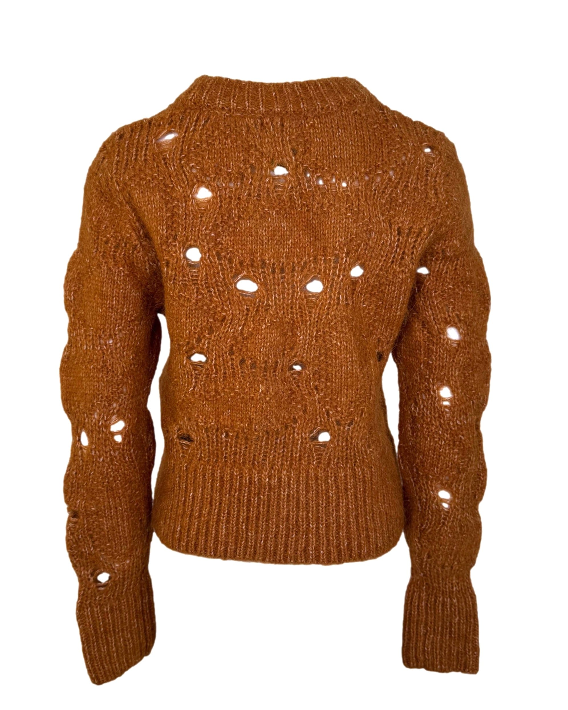 Rudas vilnos mišinio H&M megztinis, M