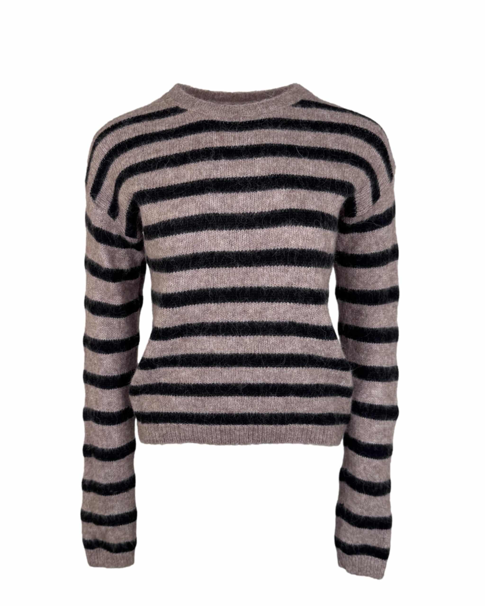 Dryžuotas vilnos mišinio MASSIMO DUTTI megztinis, S