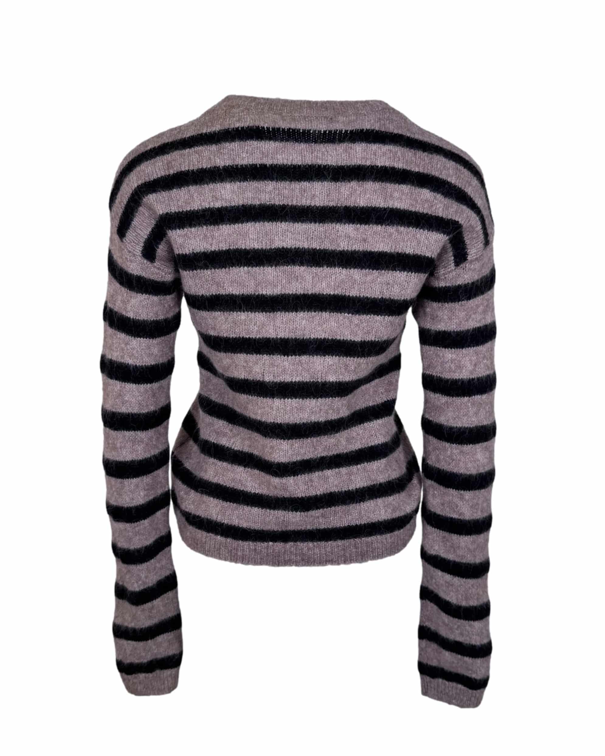 Dryžuotas vilnos mišinio MASSIMO DUTTI megztinis, S