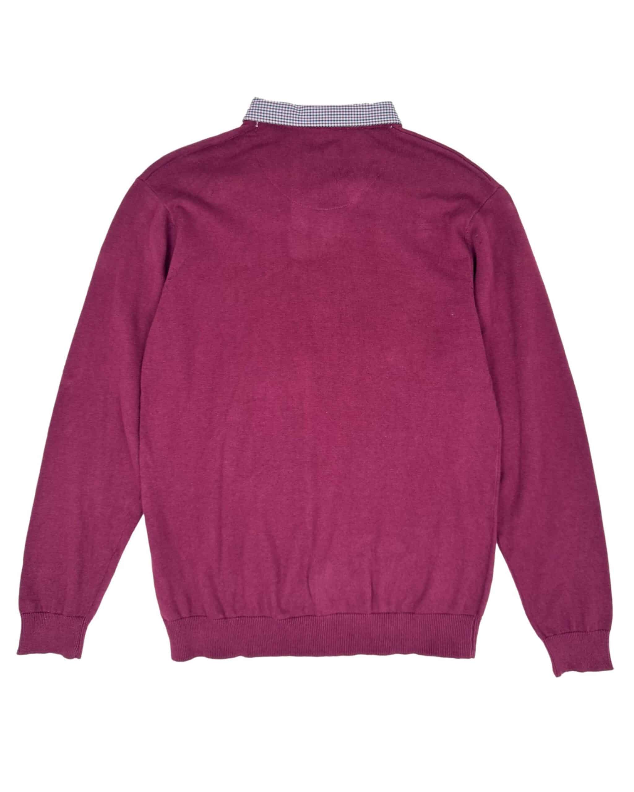 Vyriškas bordo spalvos PIERRE CARDIN megztinis, XL, NAUJAS