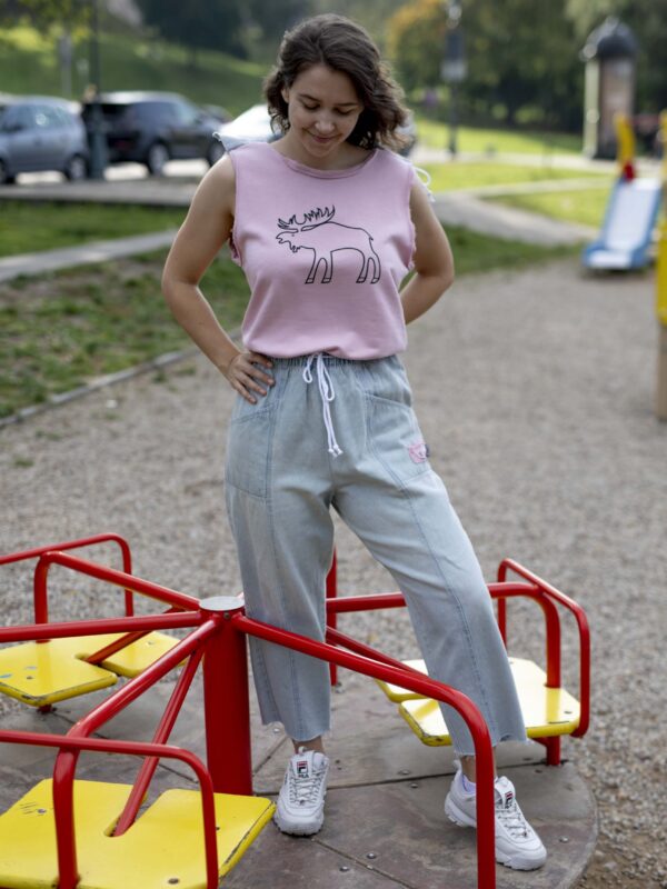 Vienetinis antrinio dizaino TEXTALE ir briedisTù kombinezonas, S, M