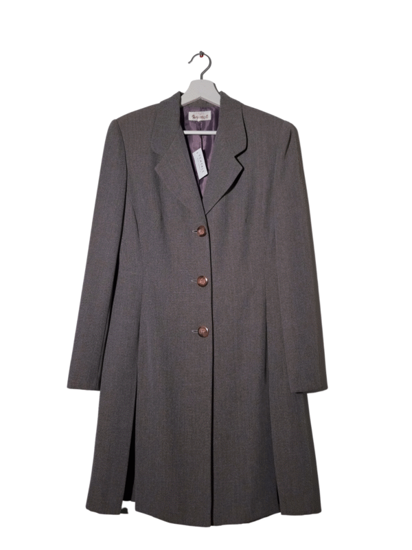 Pilkas vintažinis švarkas, L