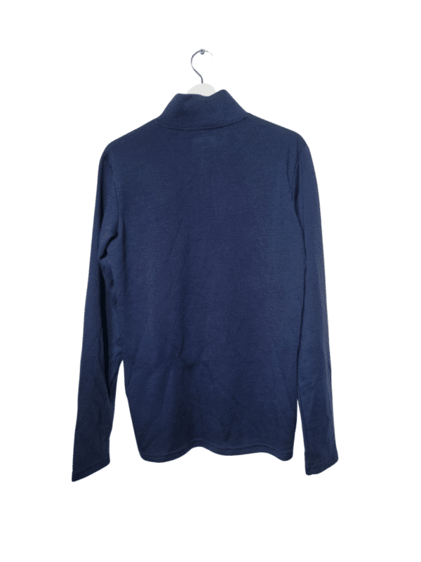 Mėlynas AUDIMAS x LOOPTEX merino vilnos megztinis, M